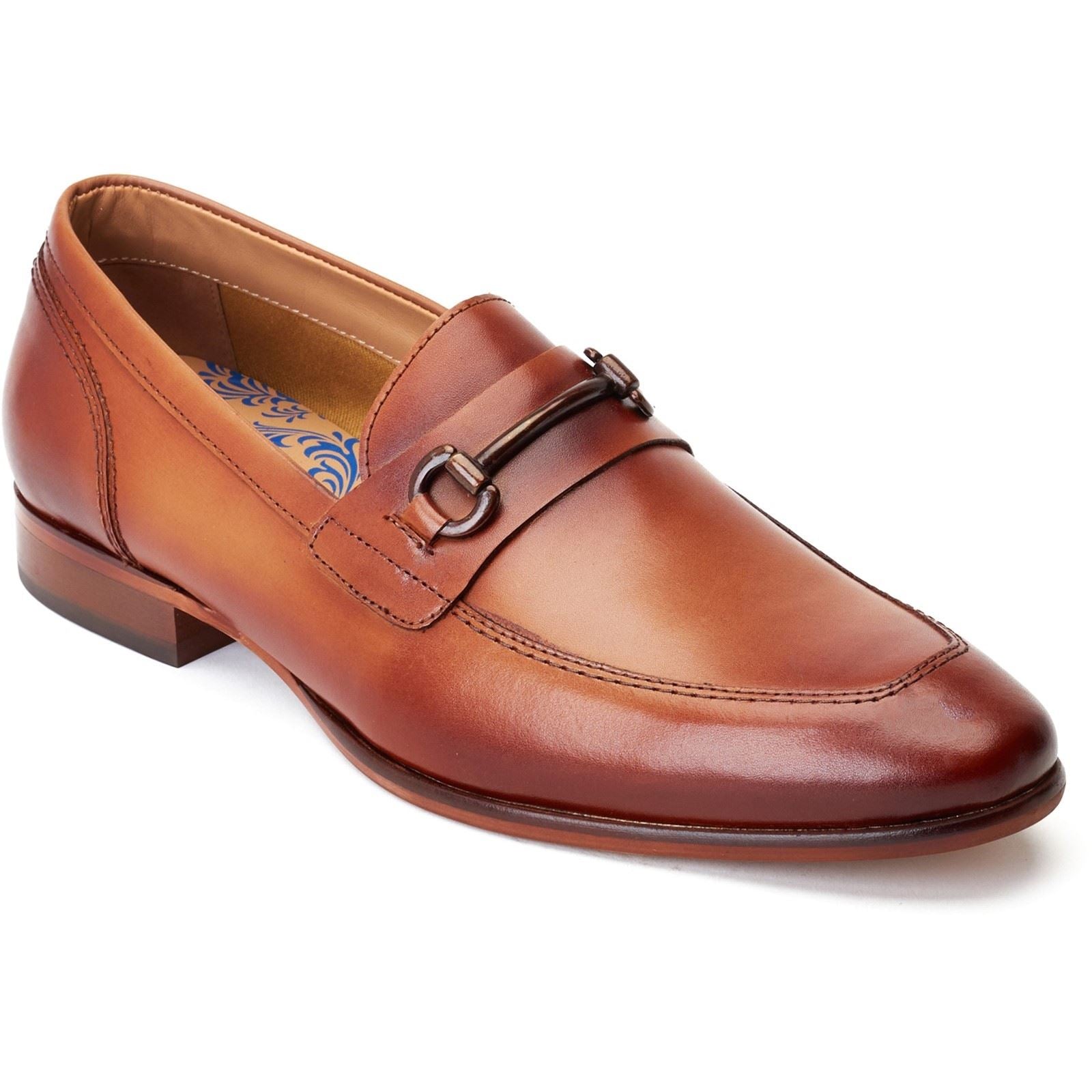 Base London Russo Herren Mokassins Aus Gebranntem Tan-Leder