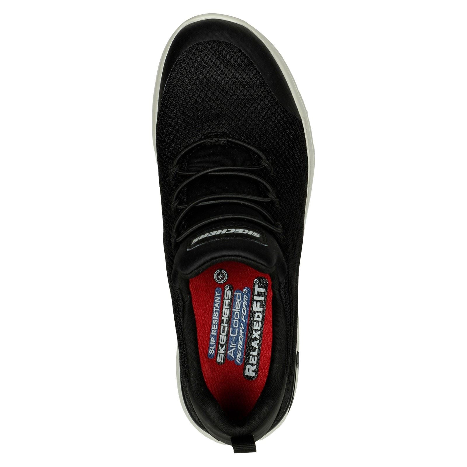 Skechers Workwear Marsing Waiola SR Mesh Damen Schwarz/Weiß Sneaker