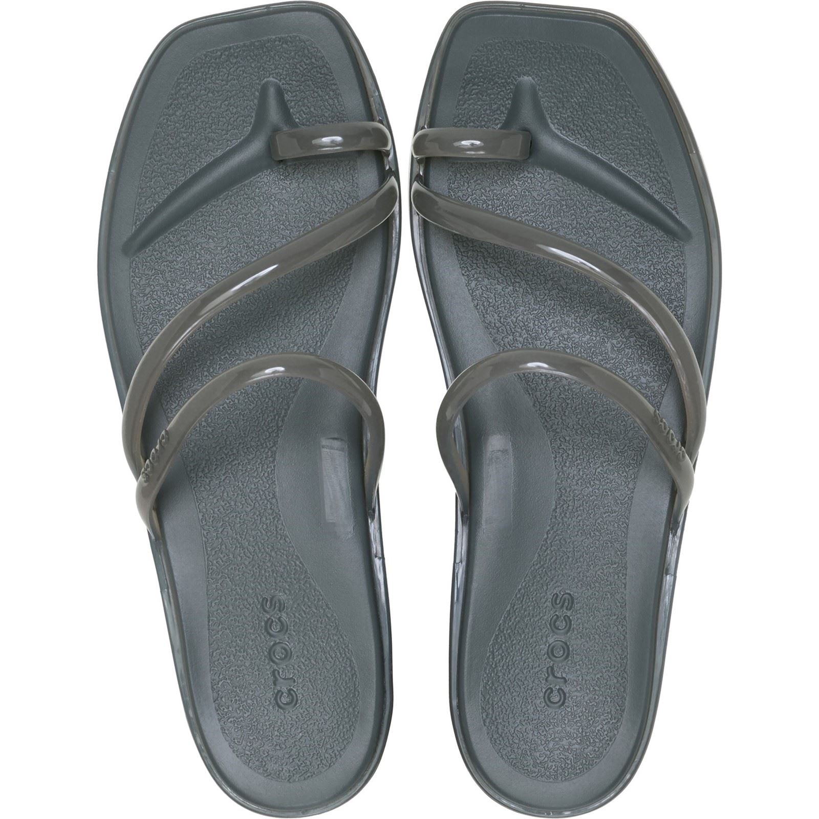 Crocs Miami Jely Toe Loop Eva Damen Carbon Sandalen