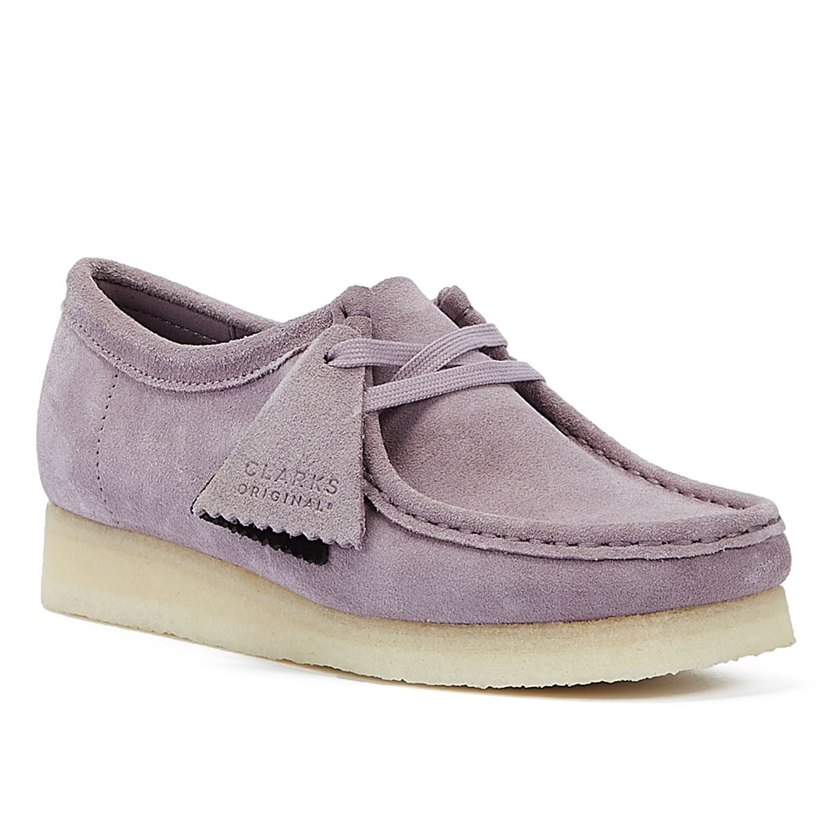 Clarks Wallabee Wildleder Damen Bequemschuhe In Mauve