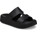 Crocs Getaway Platform H-Strap Thermoplastische Damen Pantoletten In Schwarz