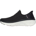 Skechers D'Lux Walker 2.0 Synthetik Damen Schwarz/Rosa Sneaker