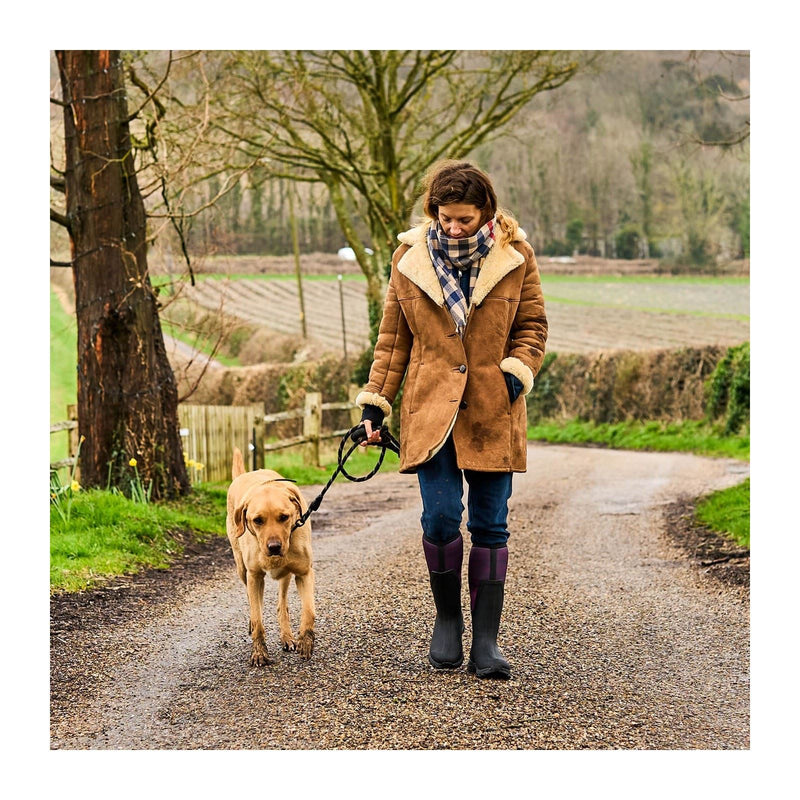 Muck Boots Arctic Sport II Tall Damen Gummistiefel in Schwarz/Magenta Verlauf für den Winter bis zum Knie