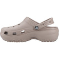 Crocs Classic Platform Clog Damen Taupe Clogs