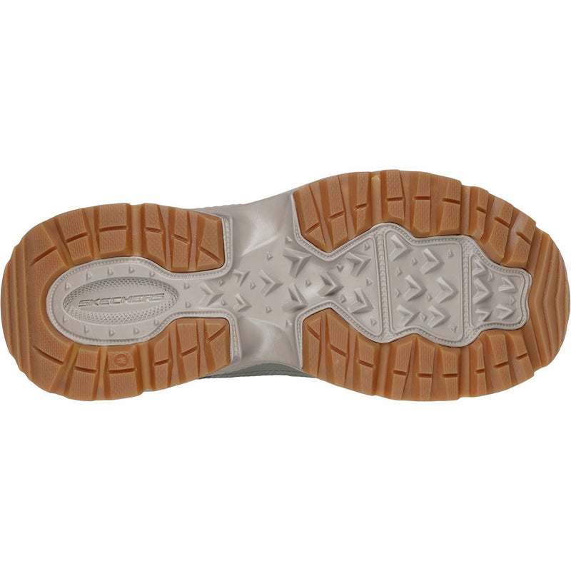 Skechers Vigor AT Leder Herren Wanderstiefel In Olivgrün/Grau