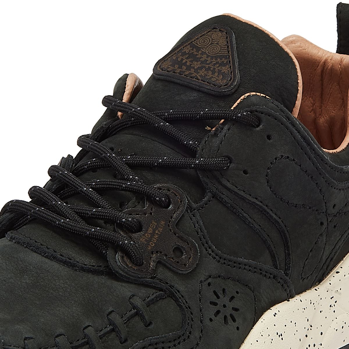 Flower Mountain Yamano Wildleder Herrenschuhe In Schwarz