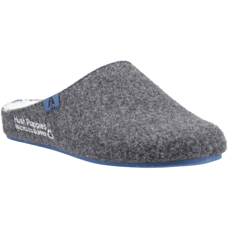 Hush Puppies The Good Slipper 90% Recyceltes RPET-Polyester Herren Hausschuhe in Anthrazit