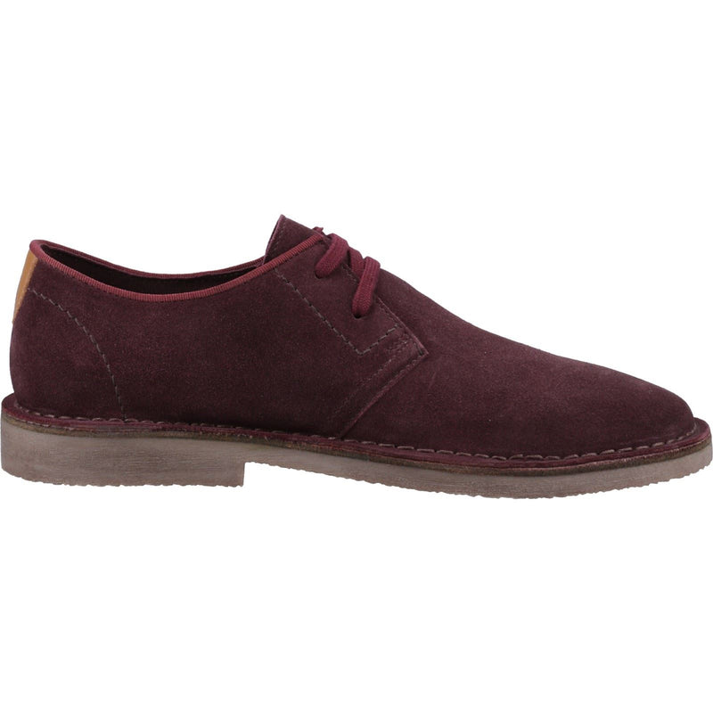 Hush Puppies Scout Wildleder Herren Bordeaux Schnürschuhe