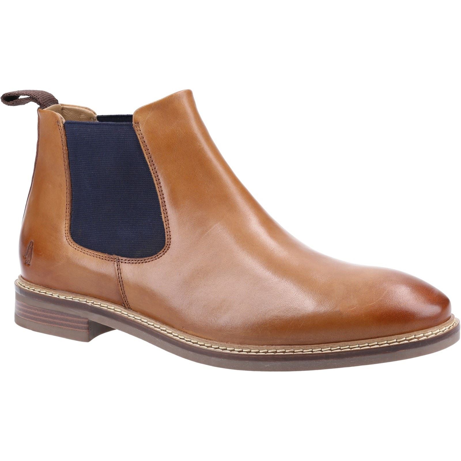 Hush Puppies Blake Leder Herren Stiefel In Tan