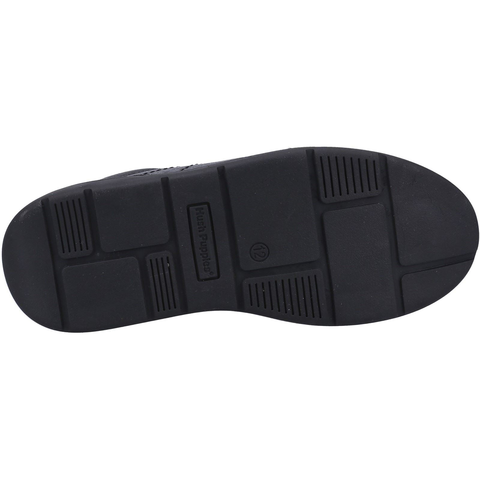 Hush Puppies Robert SNR Die Schwarzen Schnürschuhe Für Jungen Aus Leder