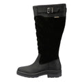 Barbour Oak Tall Damenstiefel Aus Schwarzem Wildleder