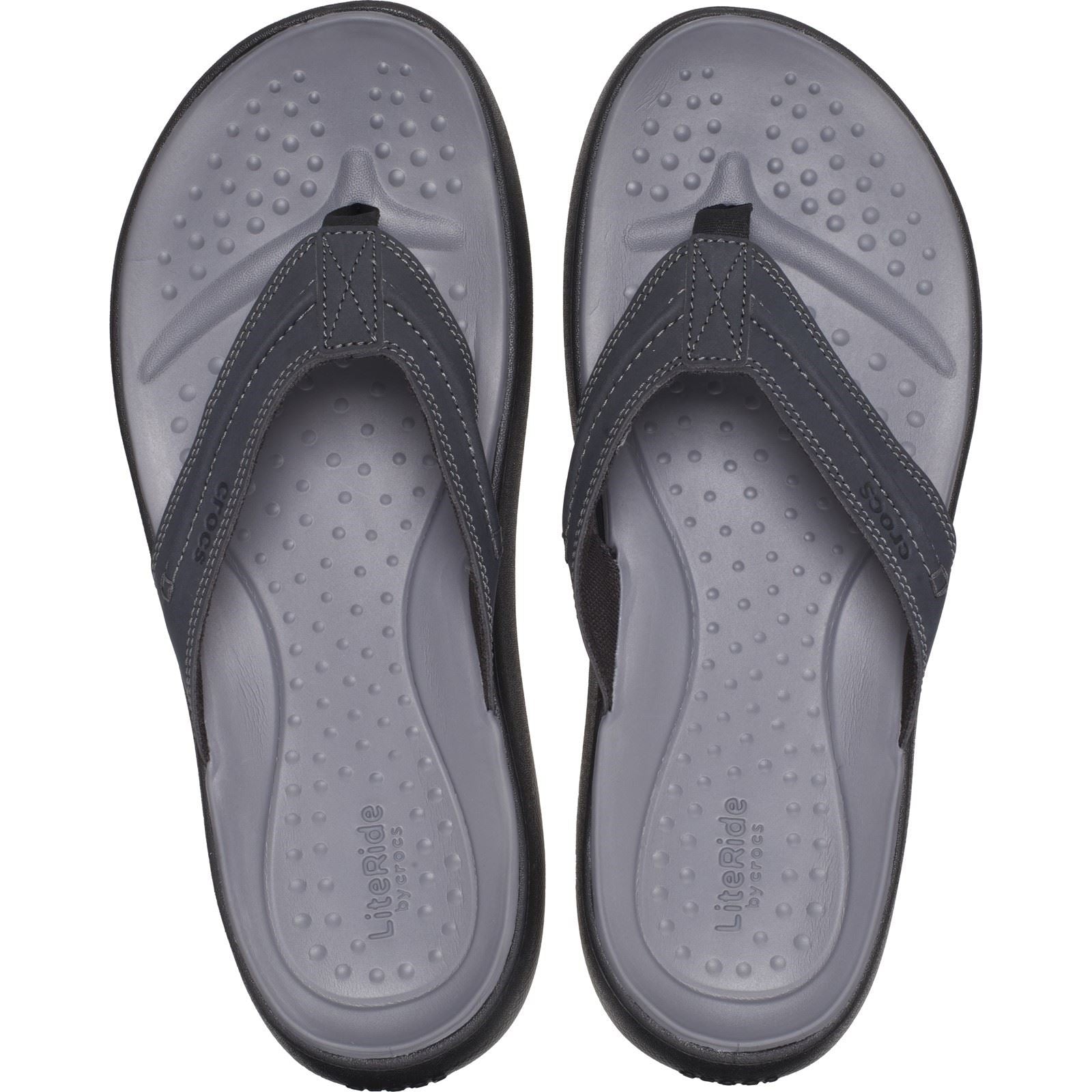 Crocs Yukon Vista II Herren Flip Flops Aus Schwarzem Polyurethan