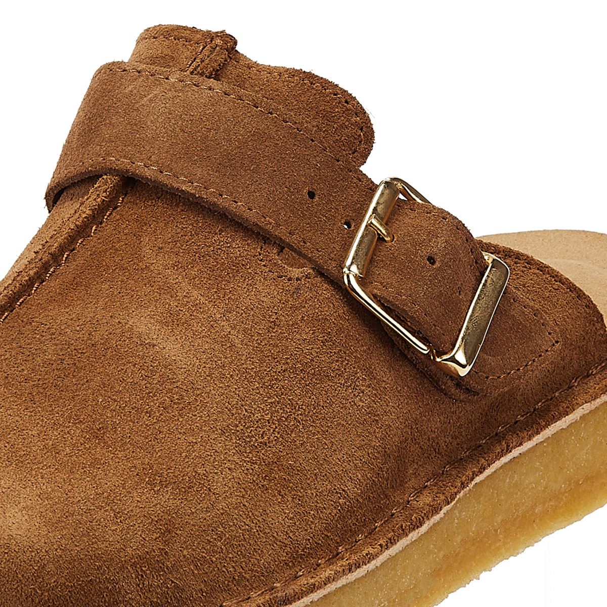 Clarks Trek Mule Wildleder Herren Braun Sandalen