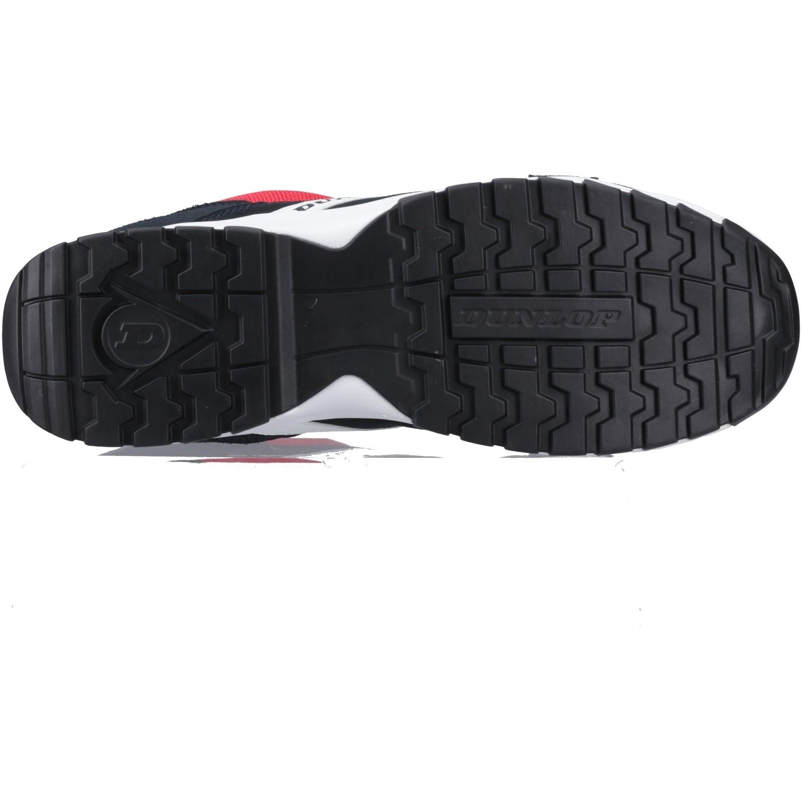Dunlop Street Response Wildleder Herren Sicherheitssneaker In Dunkelblau/Rot/Weiß