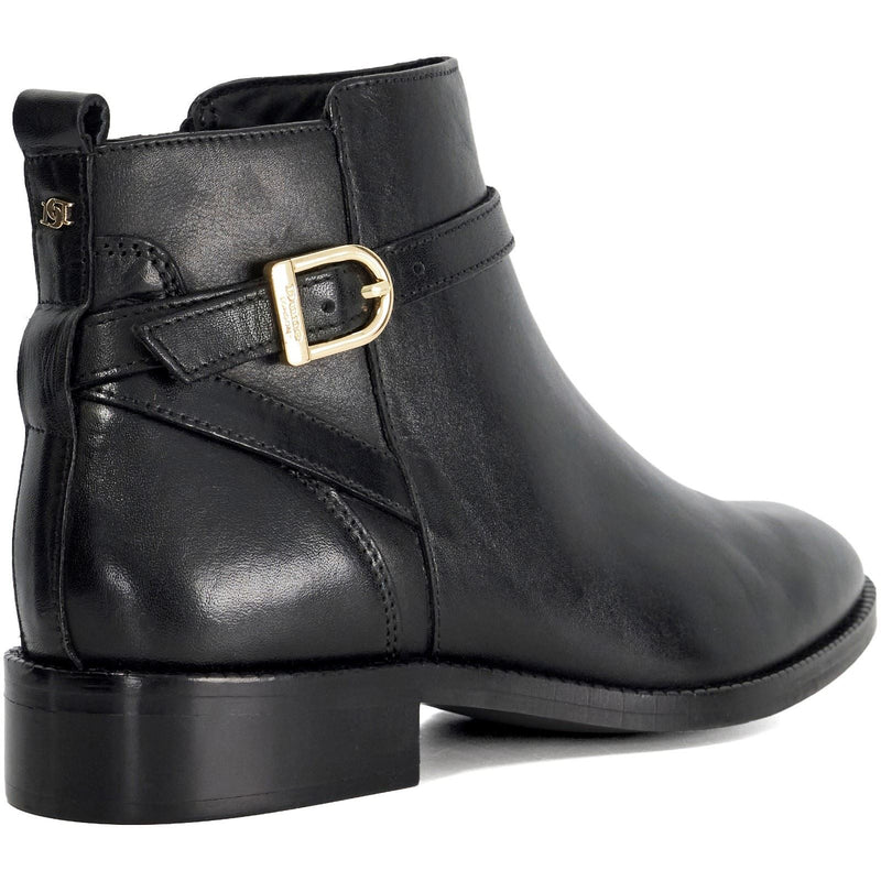 Dune Pemma Leder Damen Schwarze Stiefel