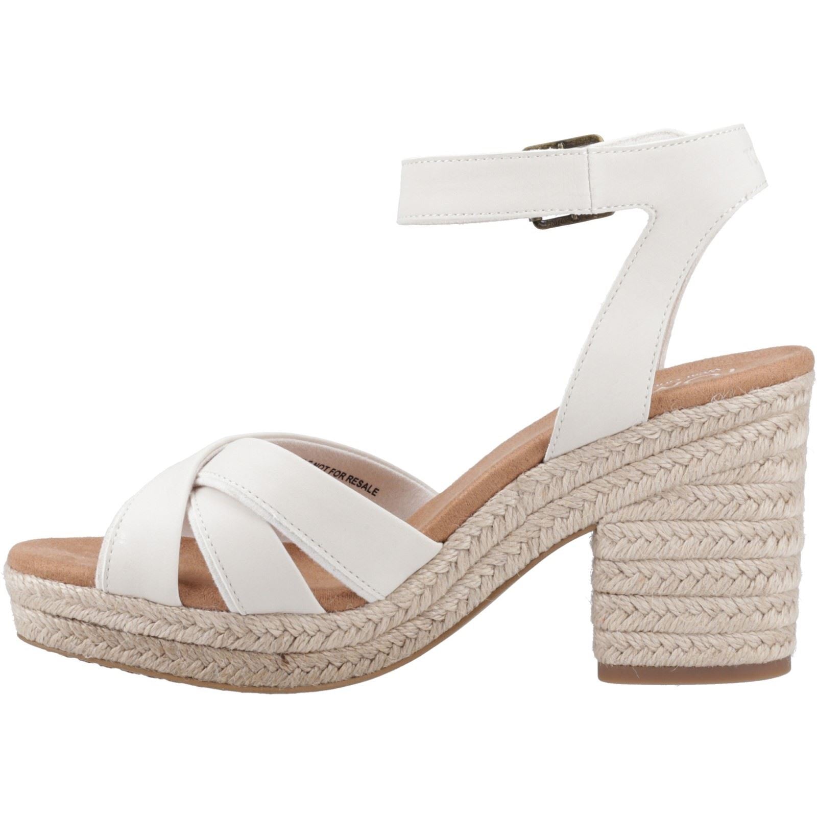 TOMS Majorca Strappy Damen Sandalen Aus Hellem Sandlen