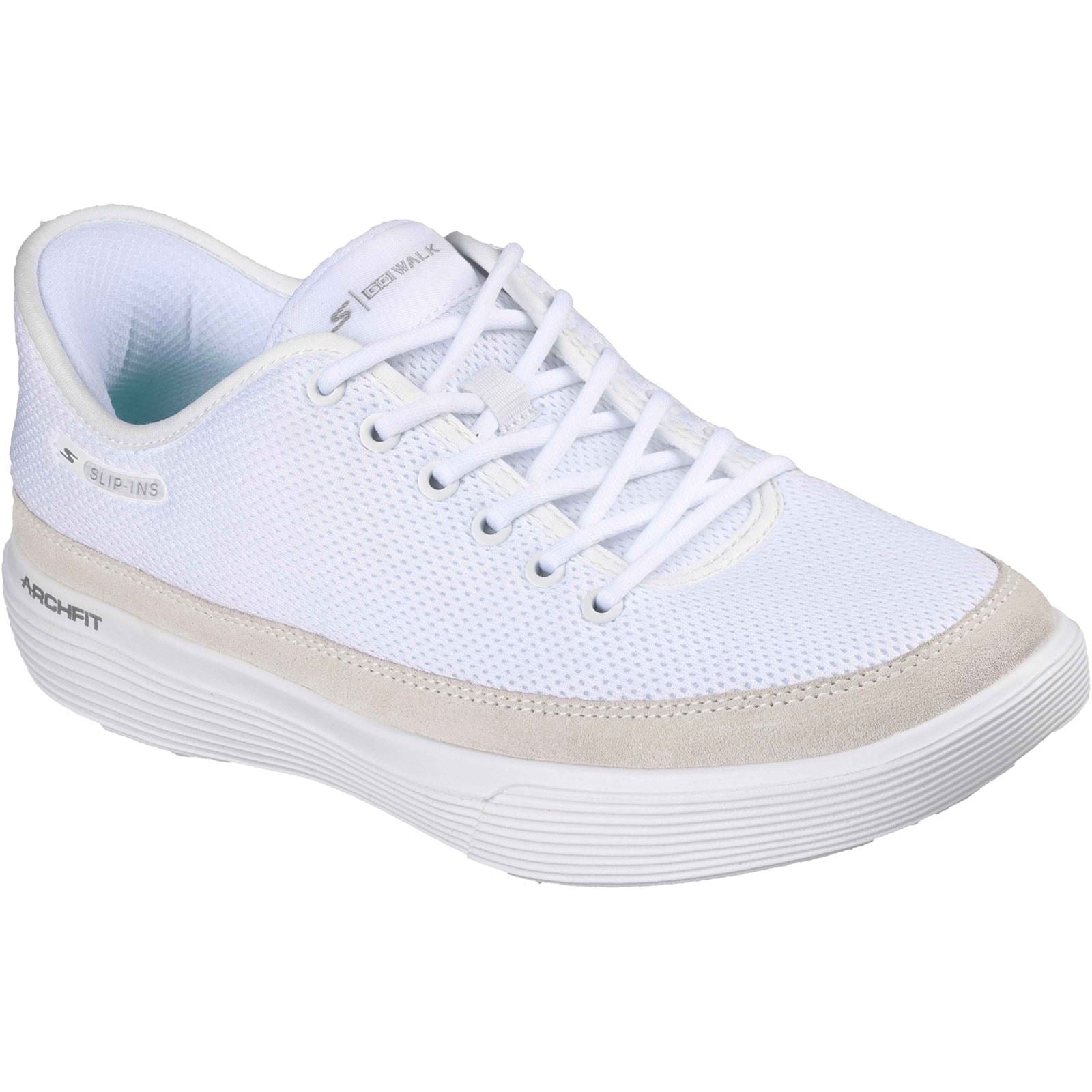 Skechers GoWalk Commuter Textile Damen Weiße Sneakers