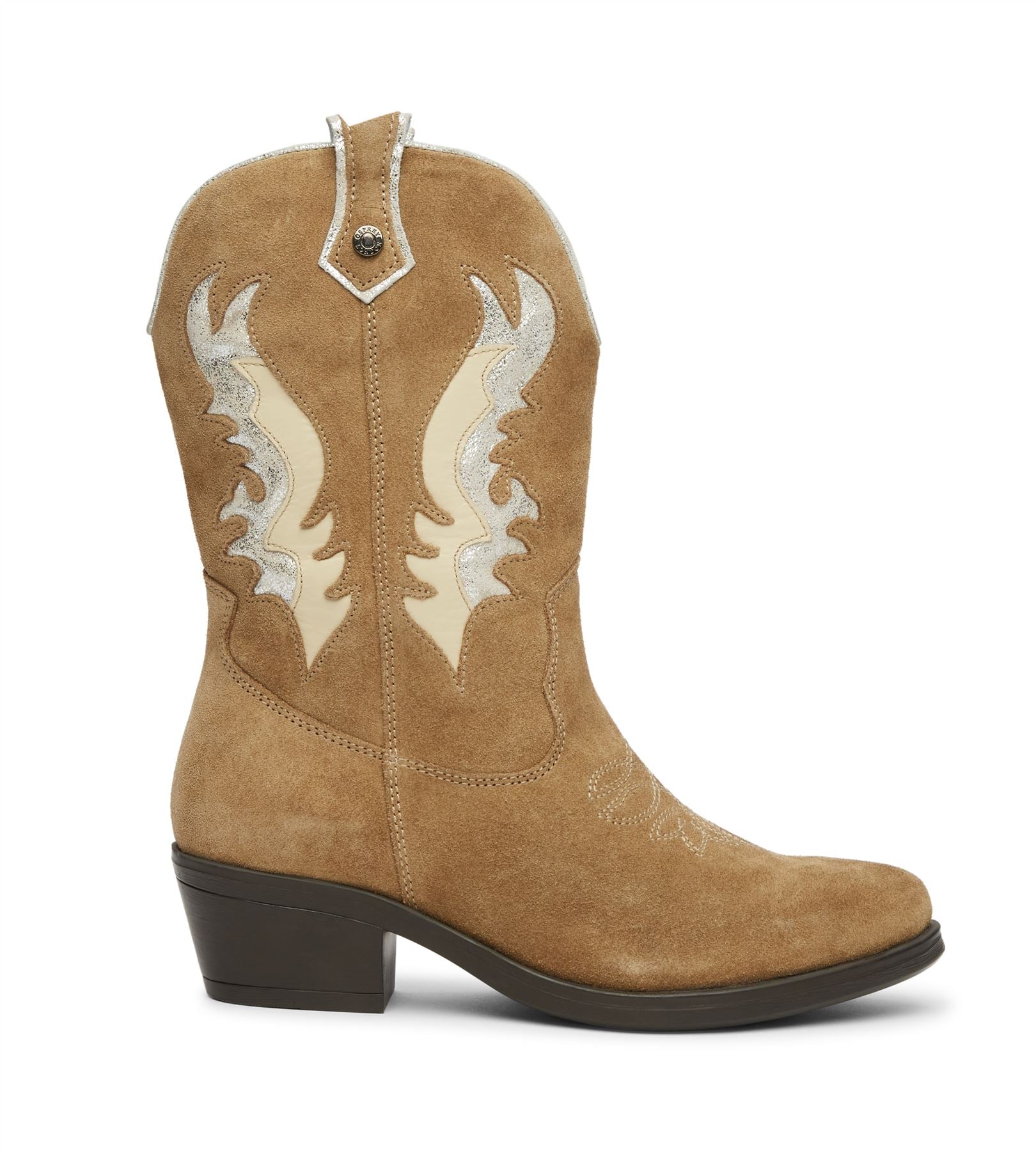 Osprey London The Louisville Wildleder Damen Stiefel In Beige