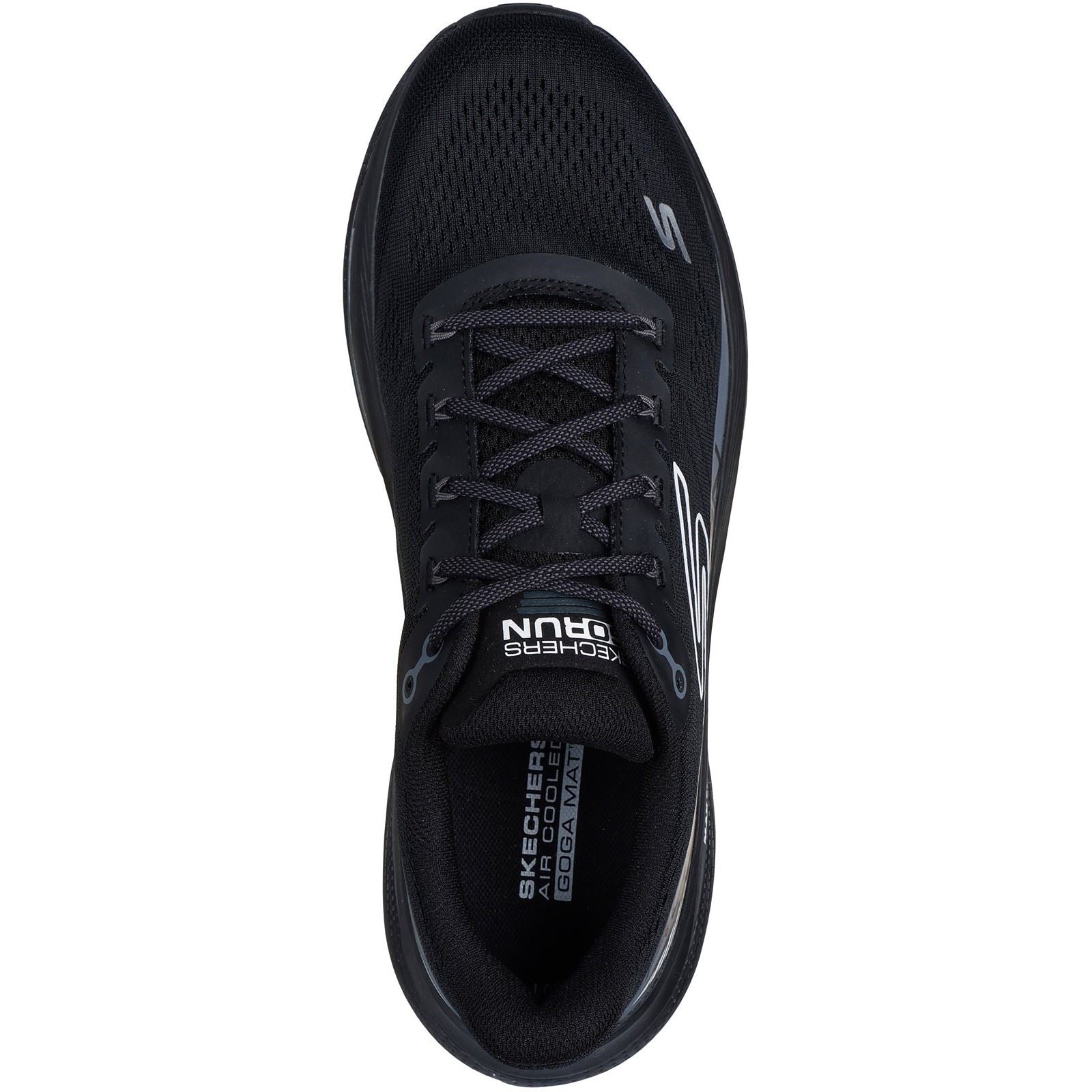 Skechers Performance Max Cushioning Propulsion Textile Herrenschwarze Sneakers