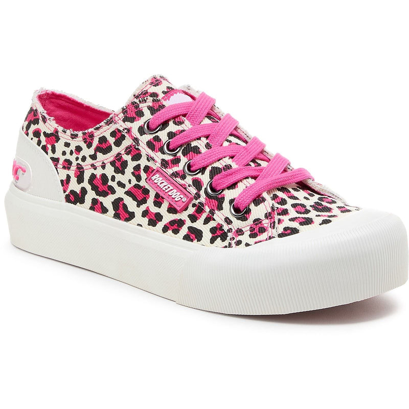 Rocket Dog Jazzin Plus Monroe Damen Sneaker Aus Baumwolle In Leuchtendem Pink