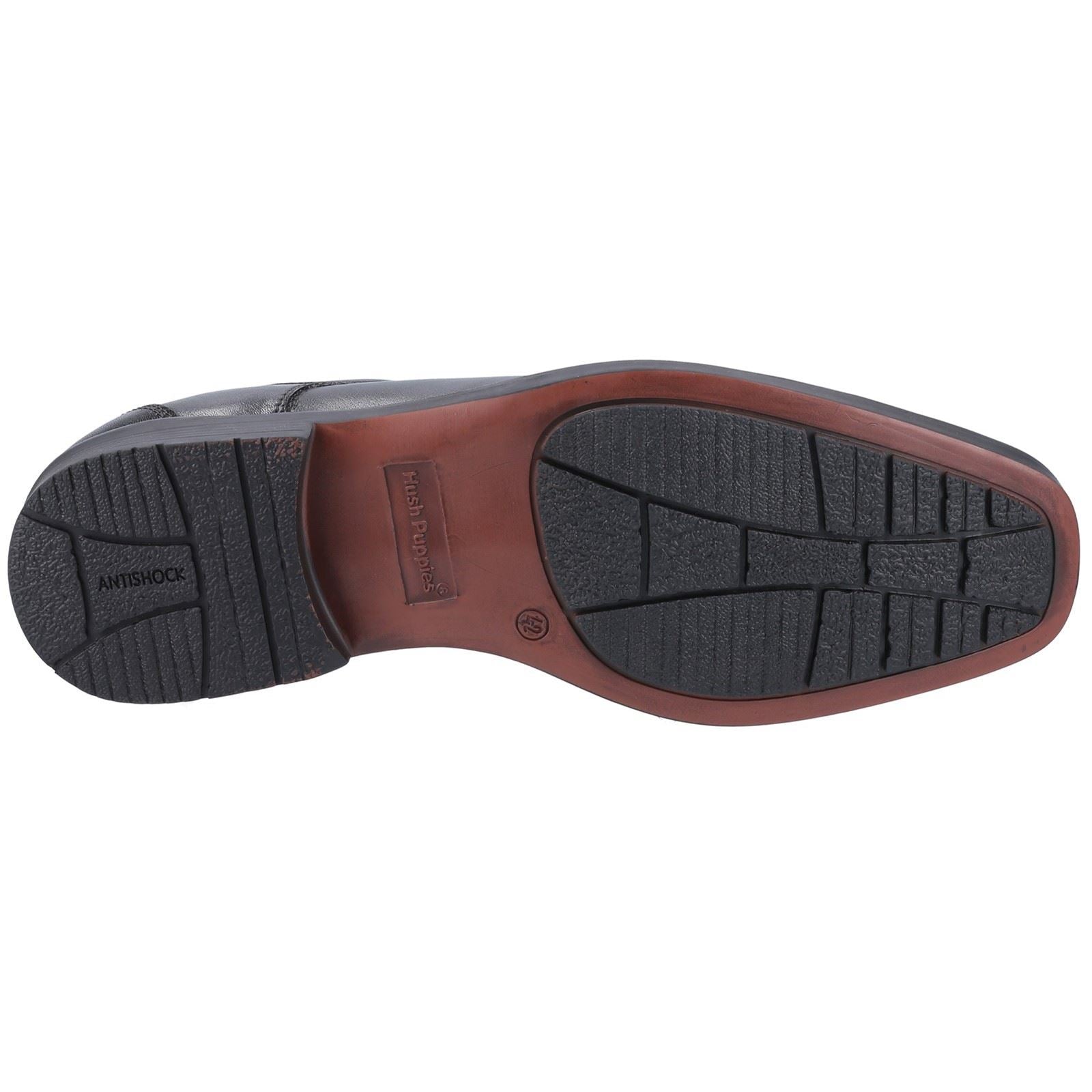 Hush Puppies Brandon Schwarze Farbe Herren-Schnürschuhe Aus Leder