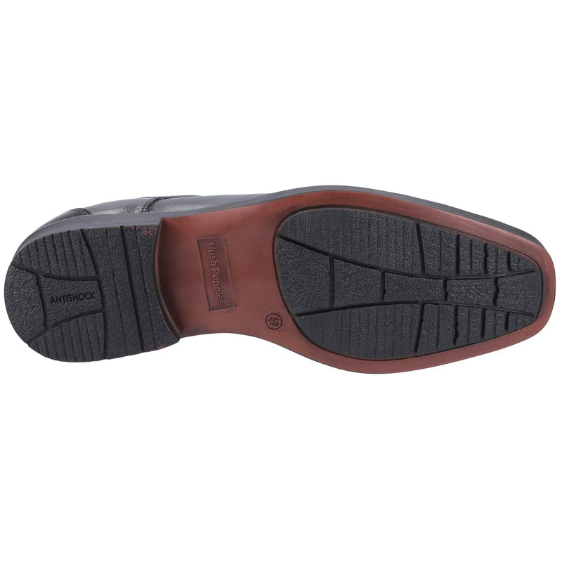 Hush Puppies Brandon Schwarze Farbe Herren-Schnürschuhe Aus Leder