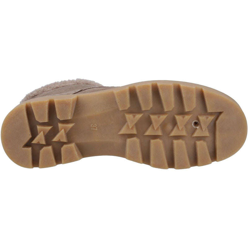 Hush Puppies Aurelia Damen Wildleder Winter Stiefeletten in Taupe