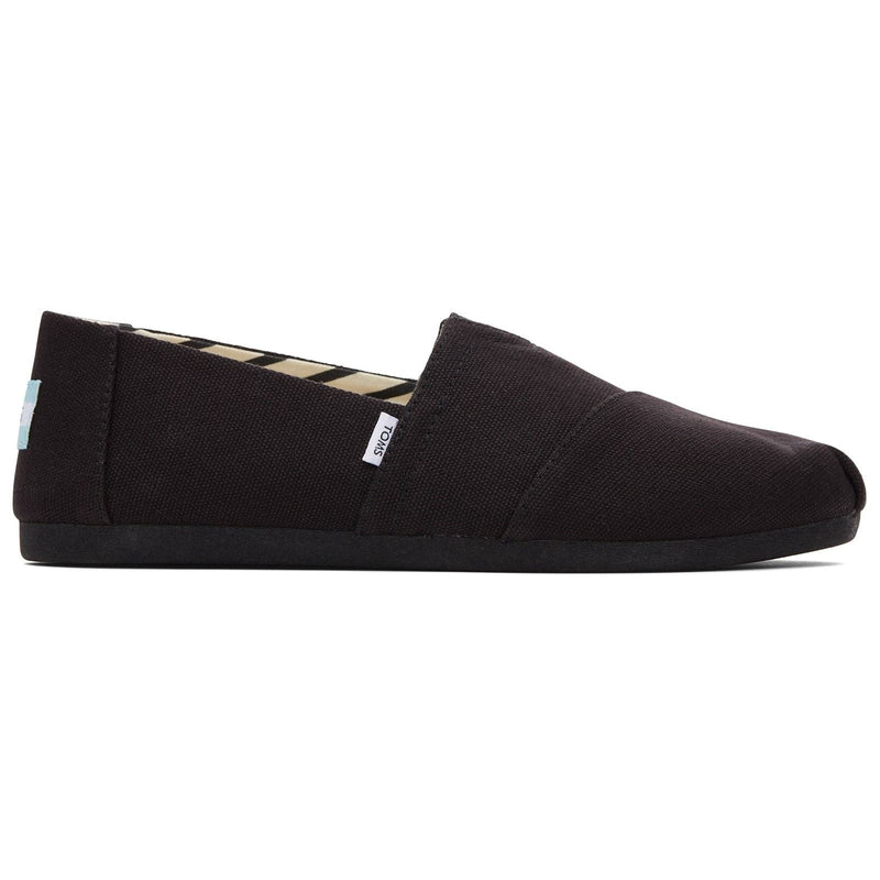TOMS Alpargata 100% Baumwolle Damen-Schwarze Farbespadrilles