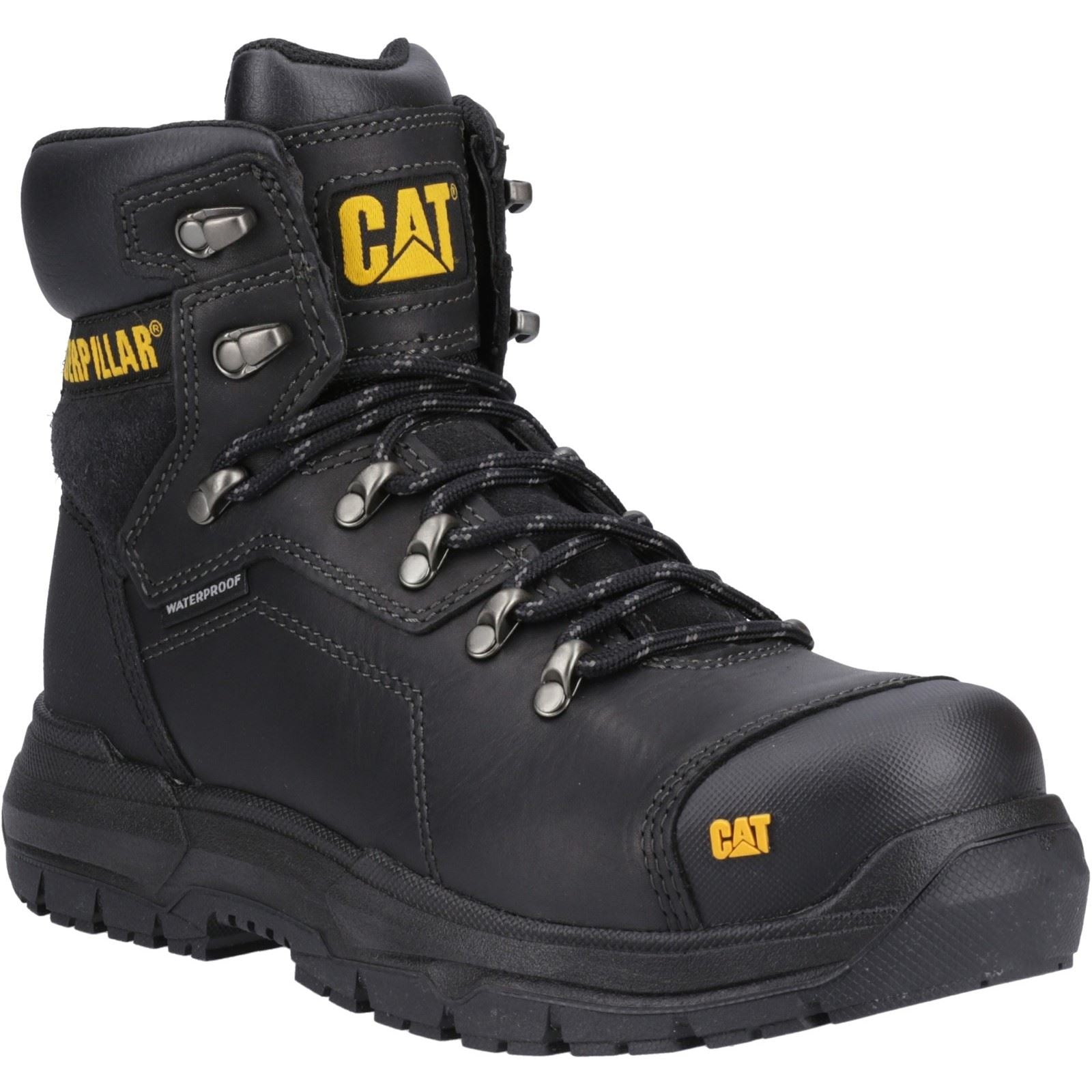Caterpillar Diagnose 2.0 Leder Schwarze Sicherheitsschuhe
