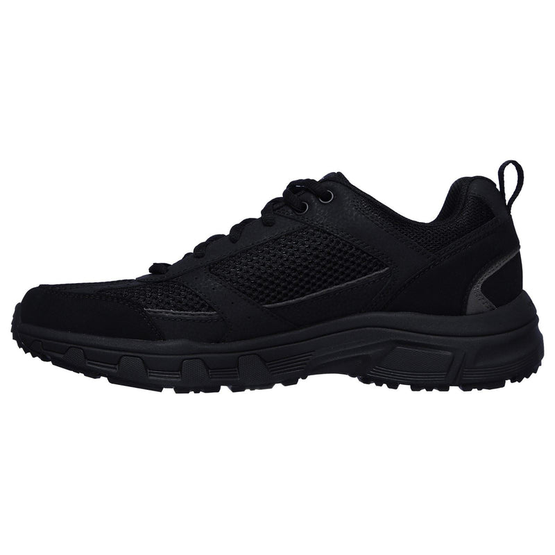 Skechers Oak Canyon Verketta Schwarze Farbe Ledersneaker Für Herren