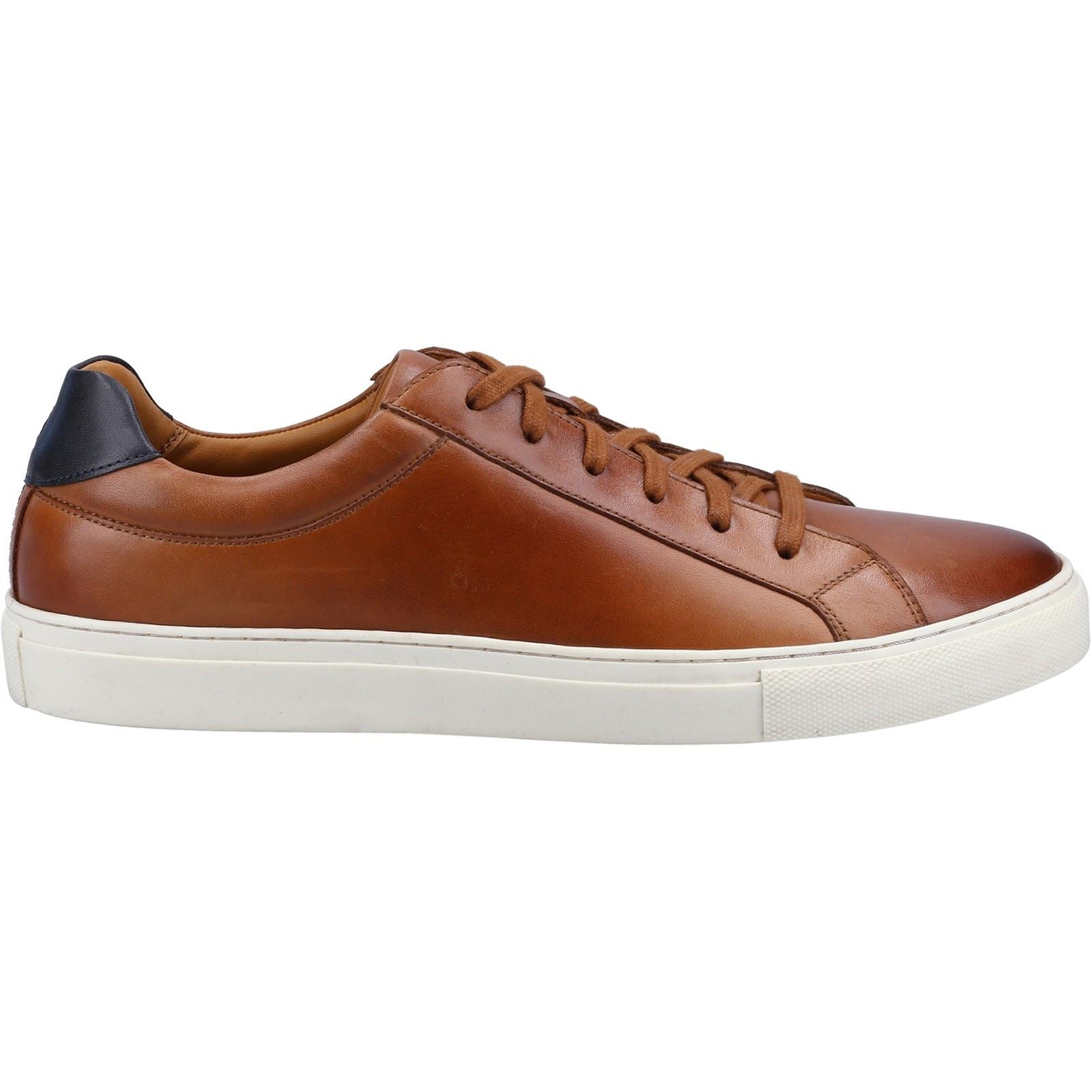 Hush Puppies Colton Leder Herren Turnschuhe In Braun