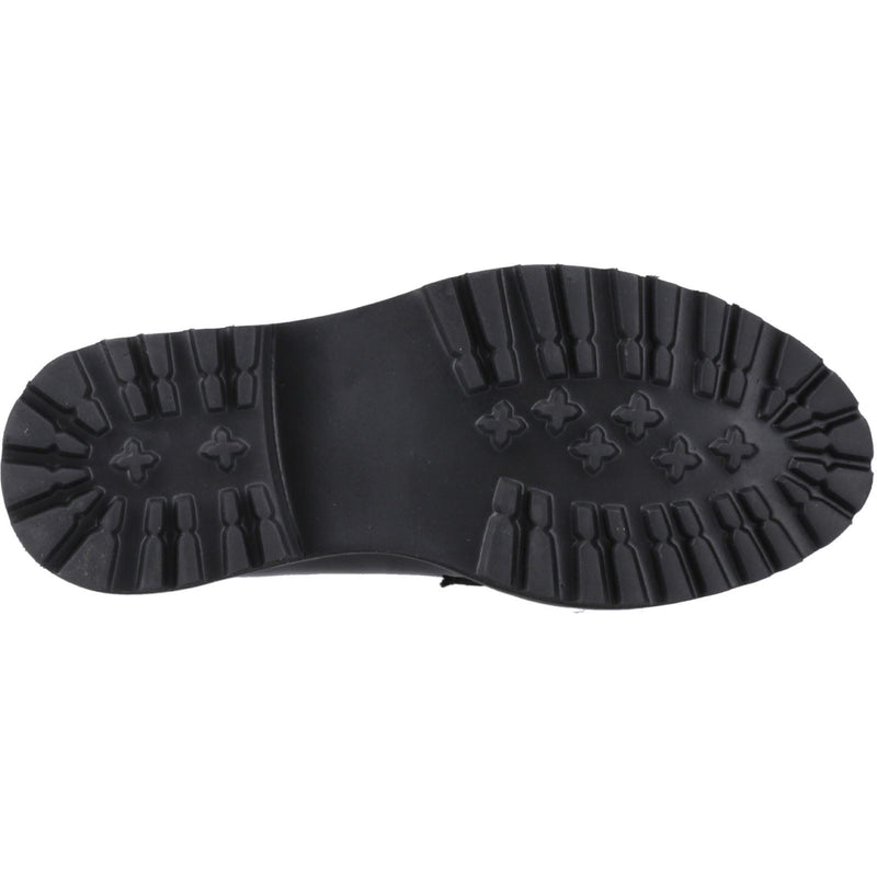 Hush Puppies Grazia Mädchenschwarze Slipper Aus Leder