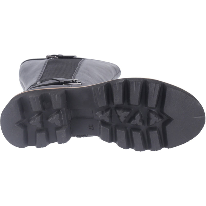 Pod Aleena Kunstleder Damen Schwarze Stiefel