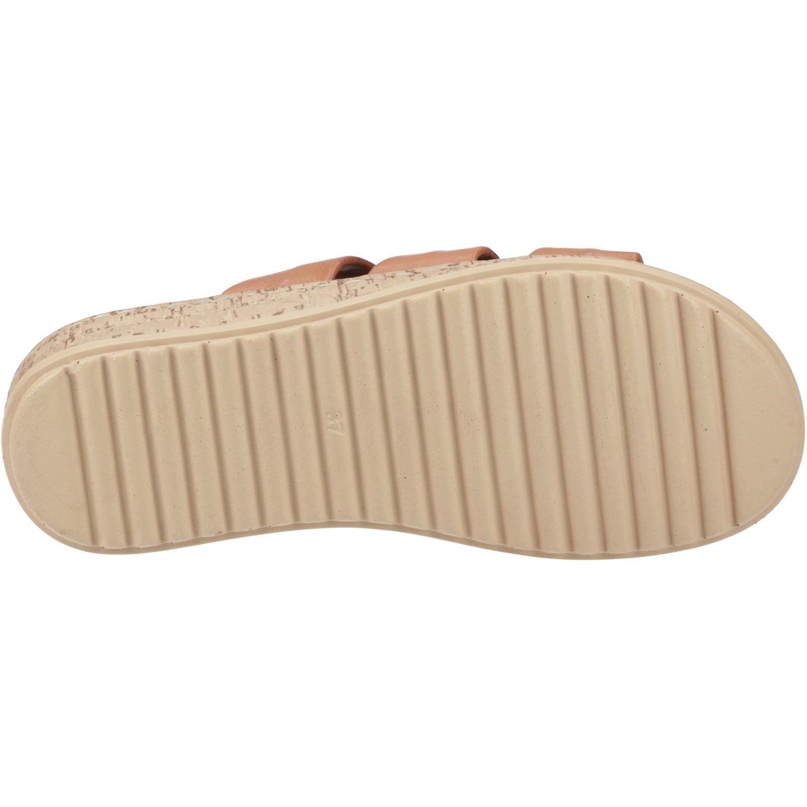 Hush Puppies Eden Wide Fit Damen Sandalen Aus Leder In Tan