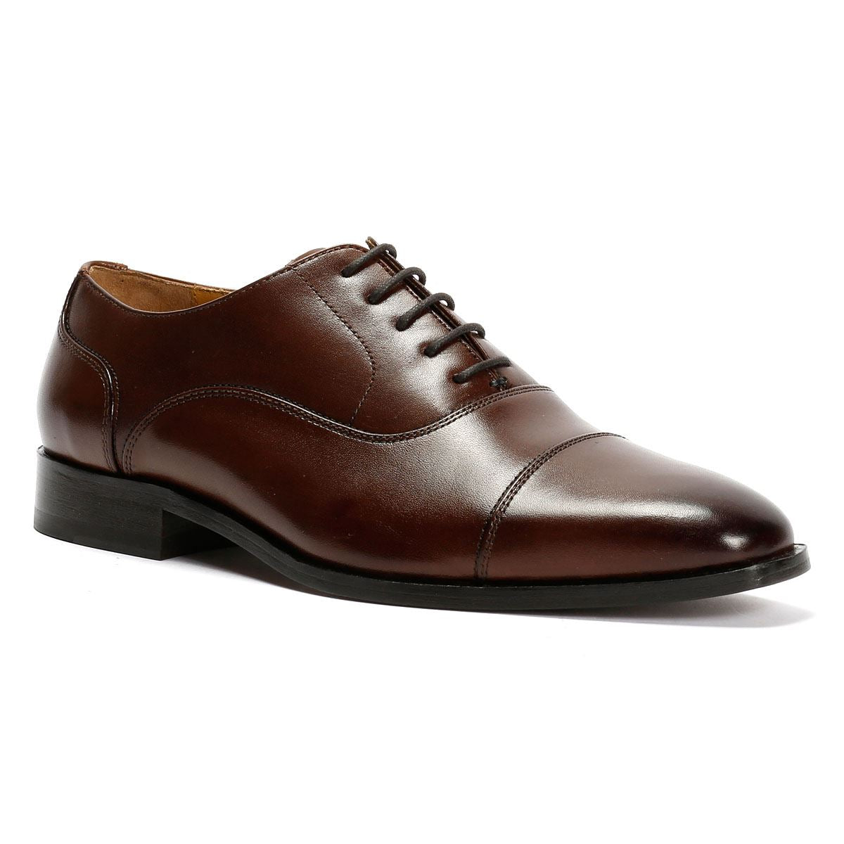 Chapman & Moore Toe Cap Oxford Herren Leder Braune Schnürschuhe