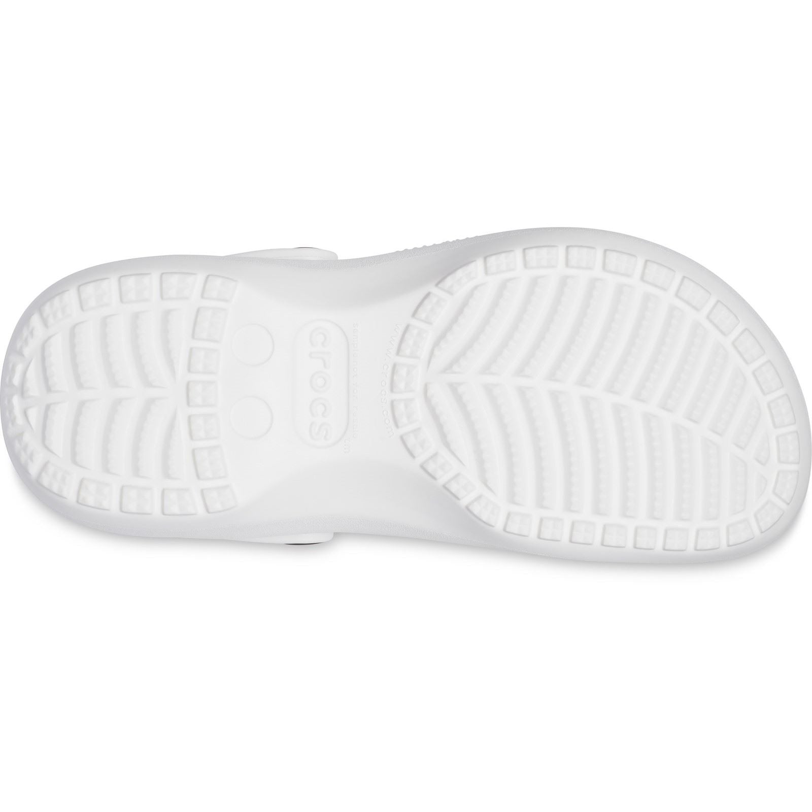 Crocs Classic Platform Damen Clogs Aus Thermoplastischem Material In Weiß