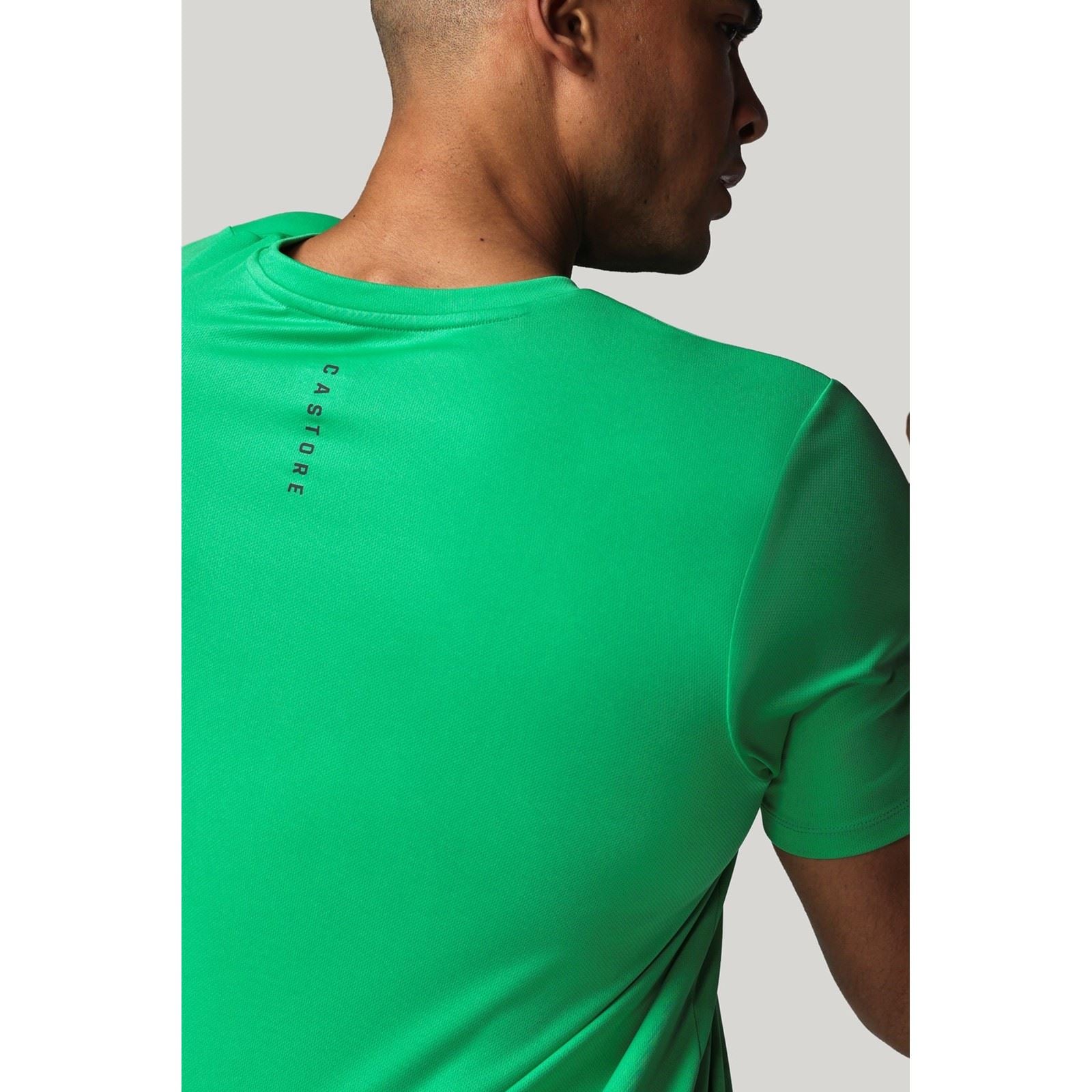 Castore Short Sleeve Polyester Herren Grünes Activewear T-Shirts