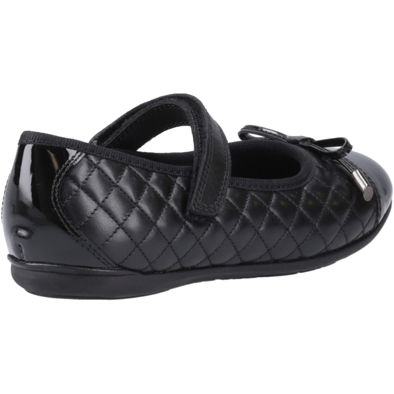 Hush Puppies Lottie Mädchenschwarze Ballettschuhe Aus Leder