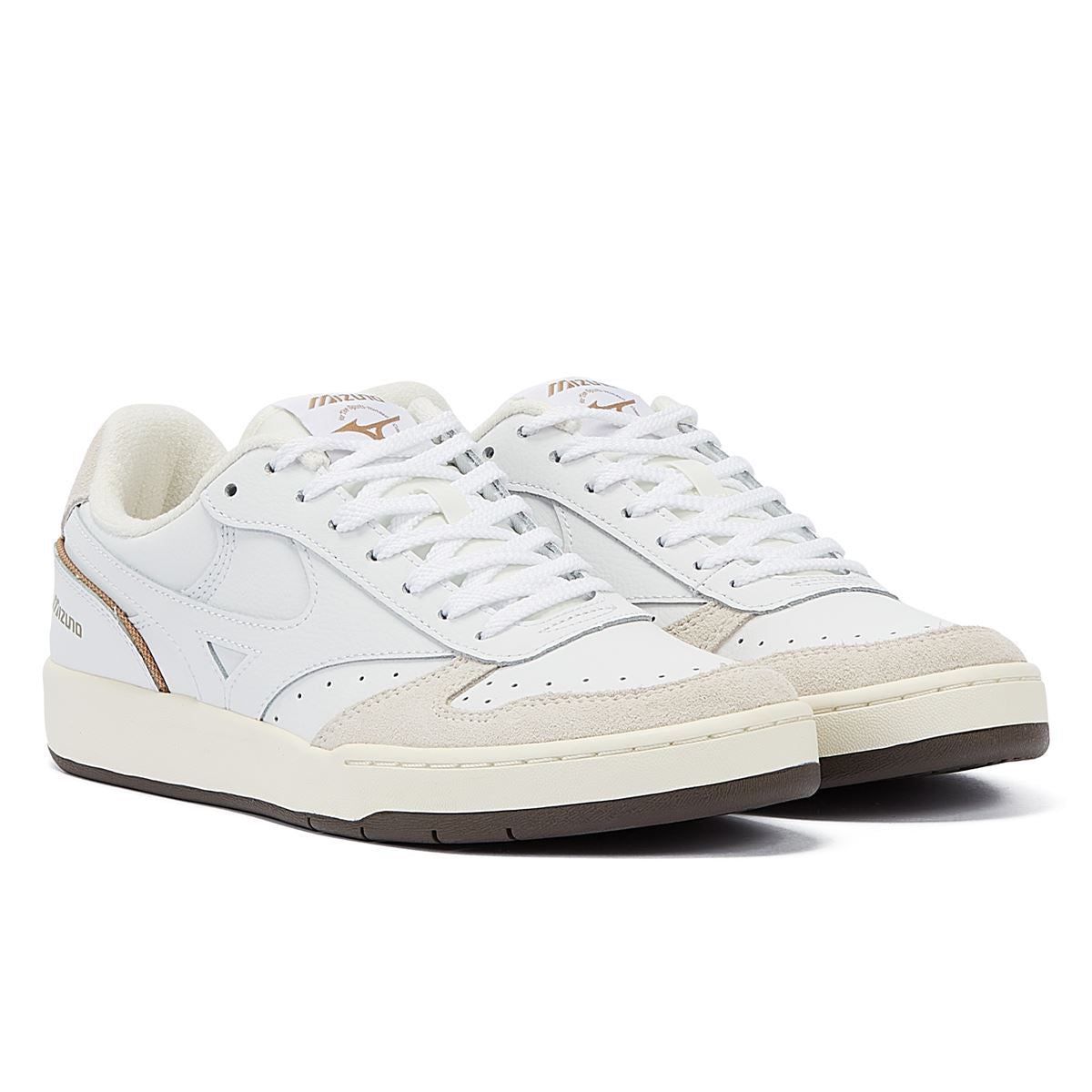 Mizuno City Wind Premium Weiße Ledersneakers
