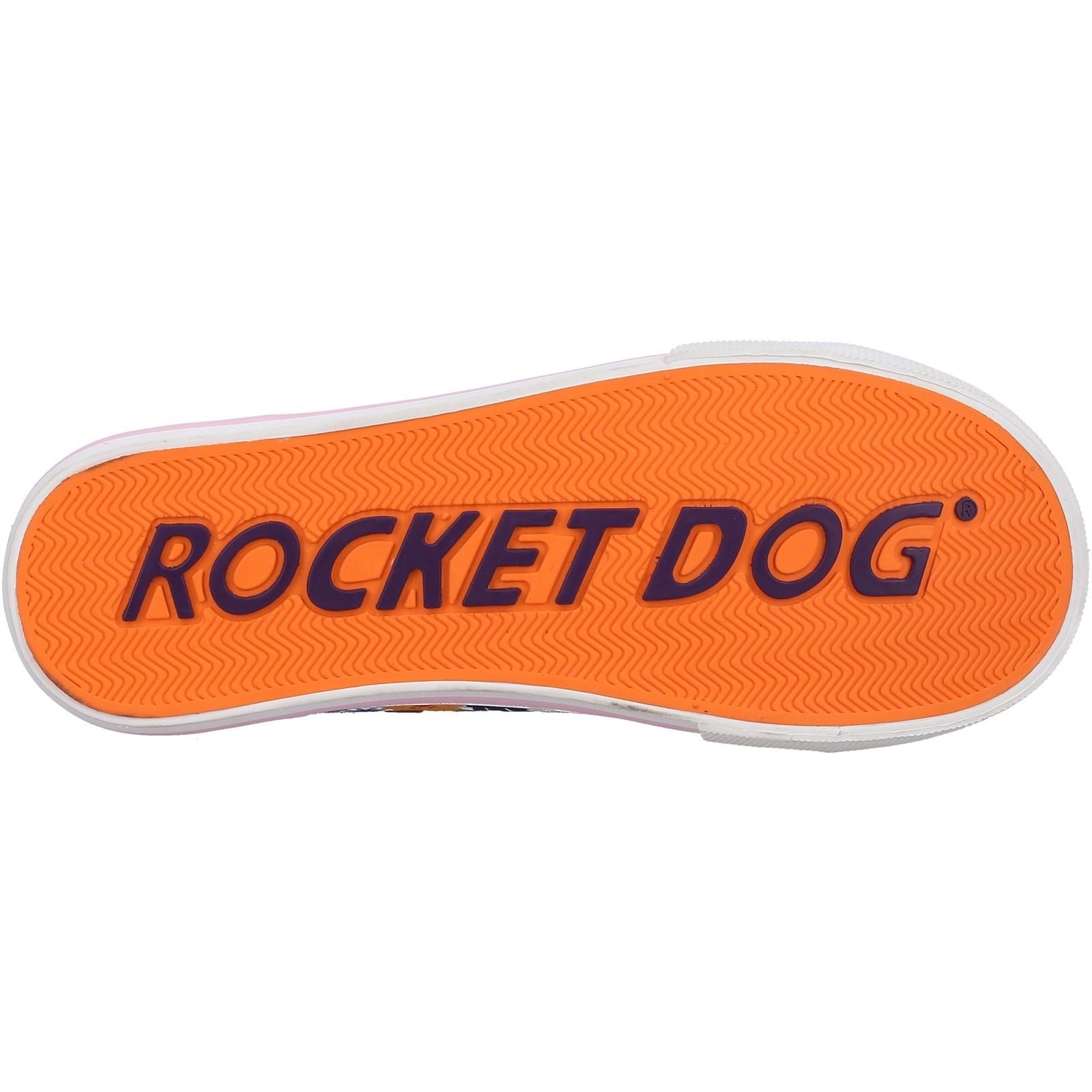 Rocket Dog Jazzin Malden Floral Damen-Sneaker Aus Baumwolle In Weiß/Mehrfarbig