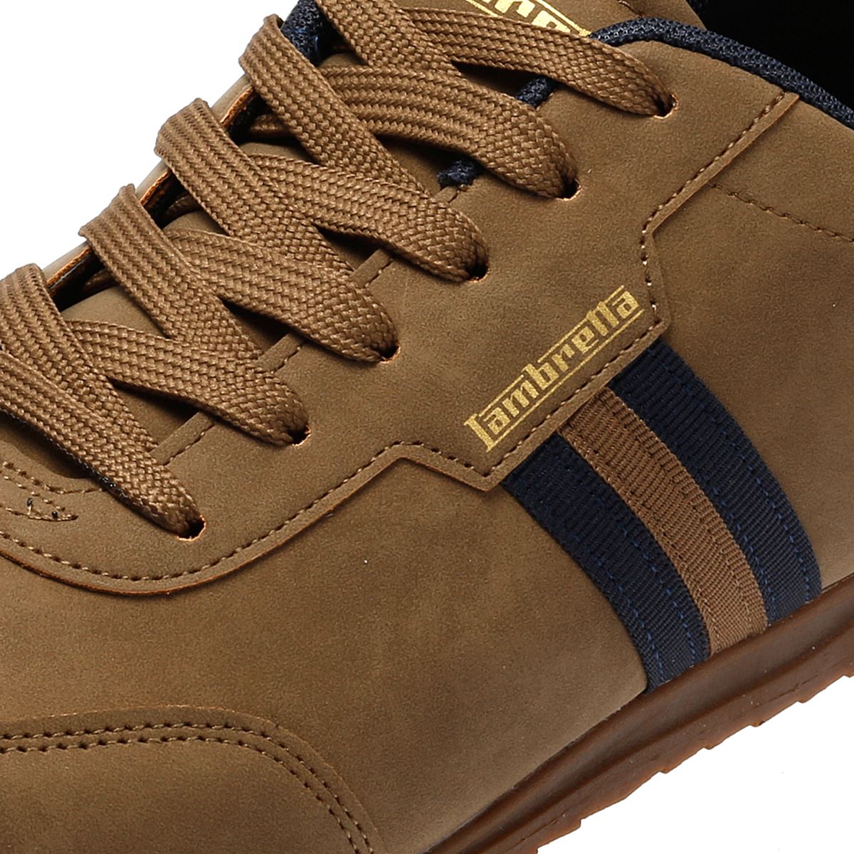 Lambretta Tackle Herren Braune Sneakers