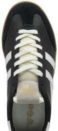 Gola Cyclone Leder Damen Schwarze Sneaker