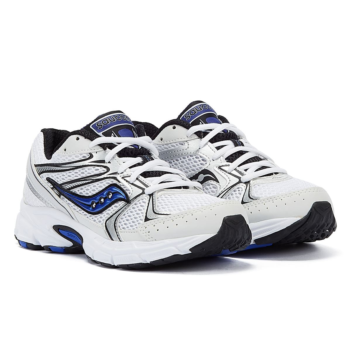 Saucony Ride Millenium Weiß/Blaue Turnschuhe