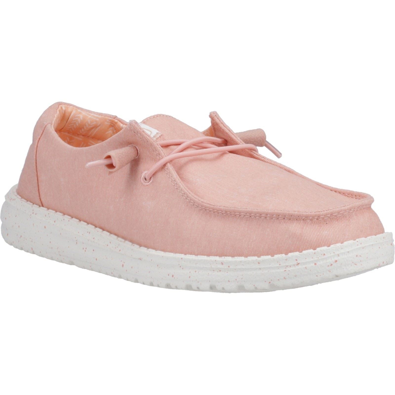 HEYDUDE Wendy Canvas 100% Baumwolle Damen Rosa Loafers