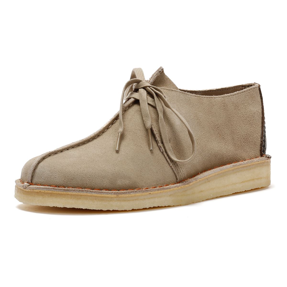 Clarks Originals Desert Trek Wildleder Herren Schnürschuhe In Beige
