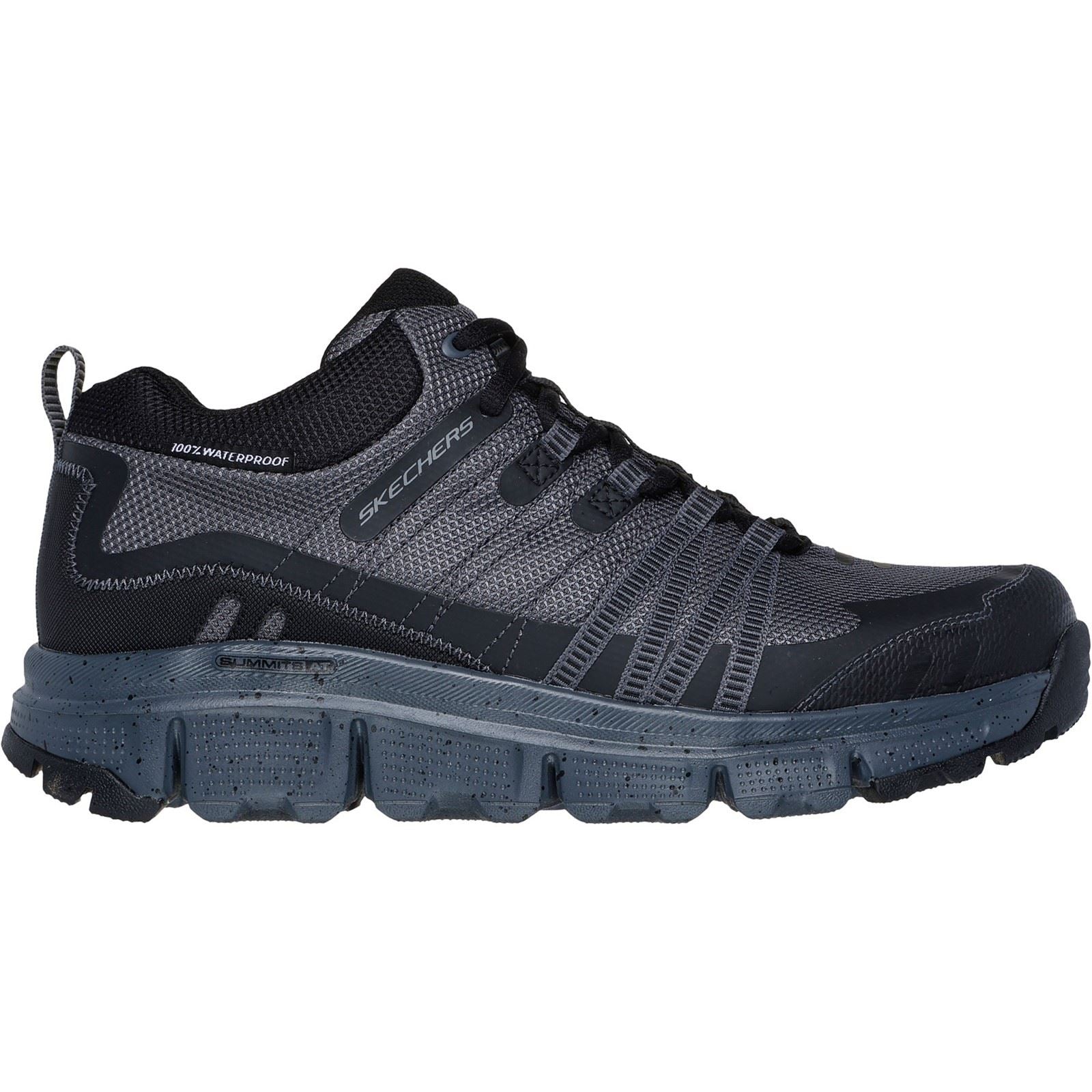 Skechers Summits AT Canobie Synthetische Herren Wanderschuhe In Anthrazit/Schwarz
