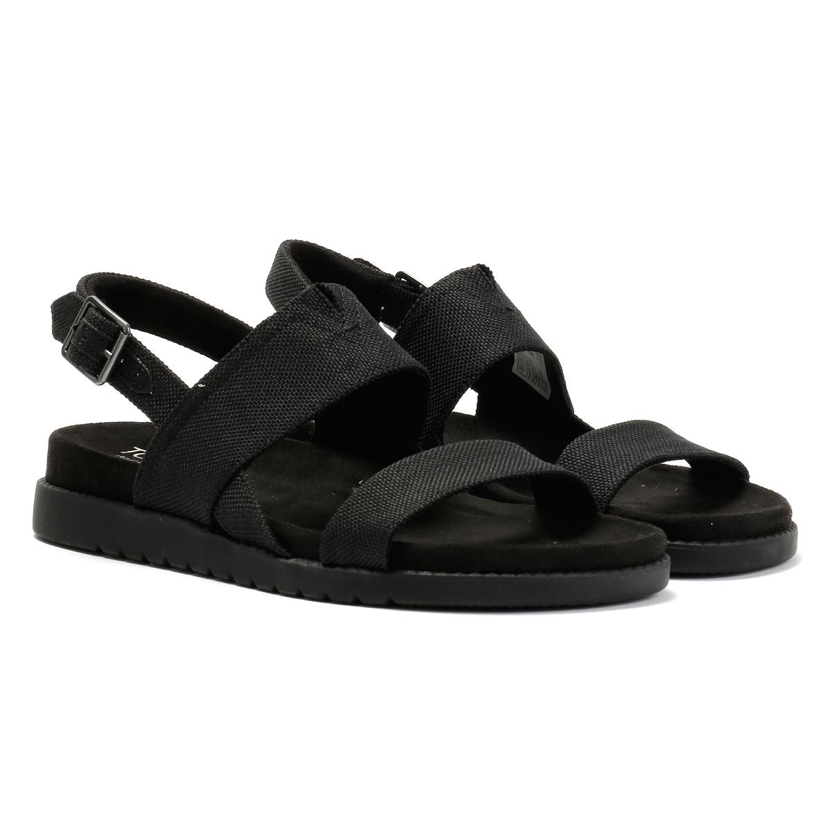 TOMS Marin Slingback Canvas Damenschwarze Sandalen