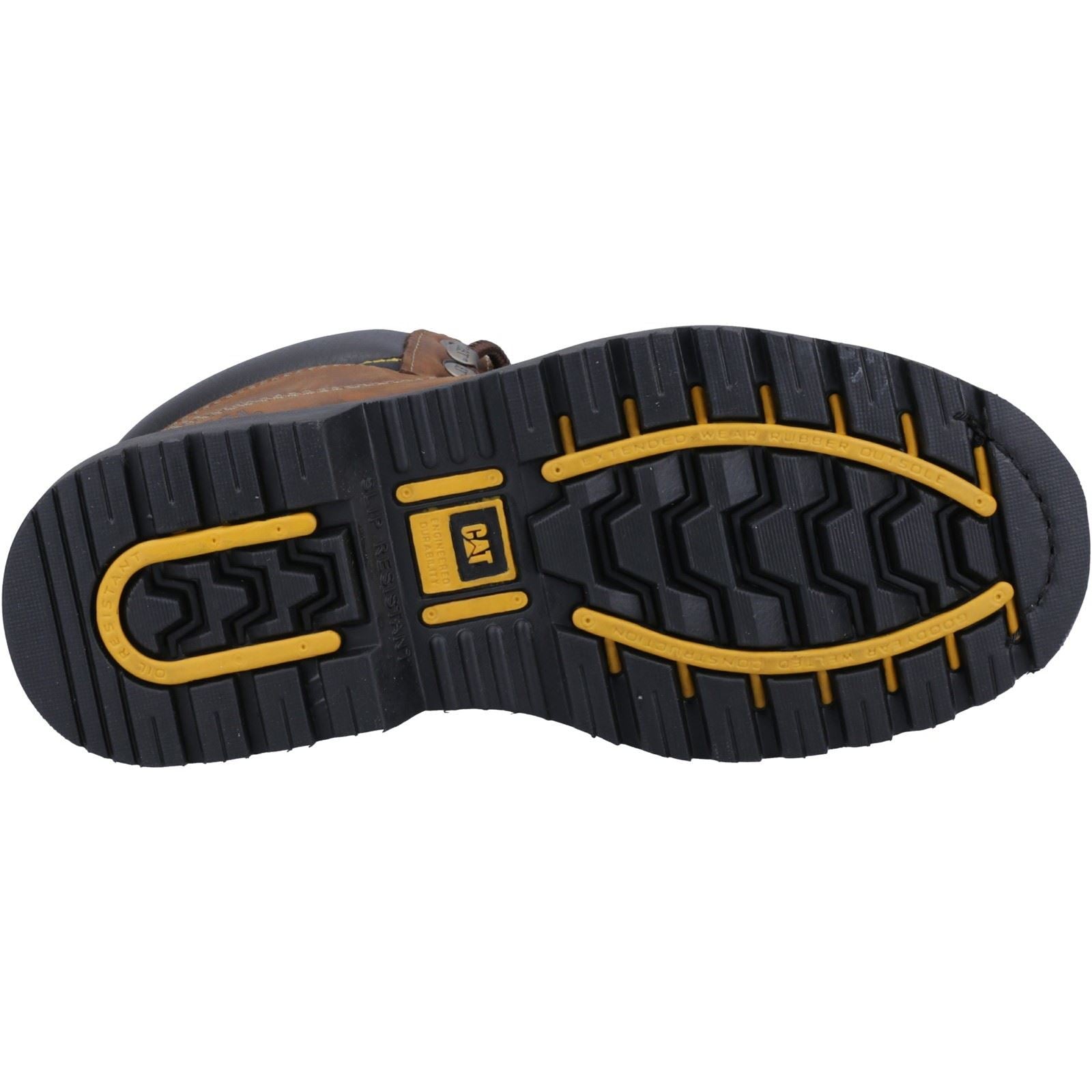 Caterpillar Holton Leder Braune Sicherheitsstiefel