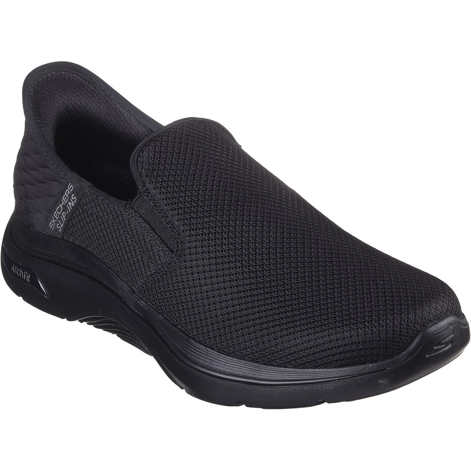 Skechers GO WALK Arch Fit 2.0 Textile Herren-Sneaker In Schwarz