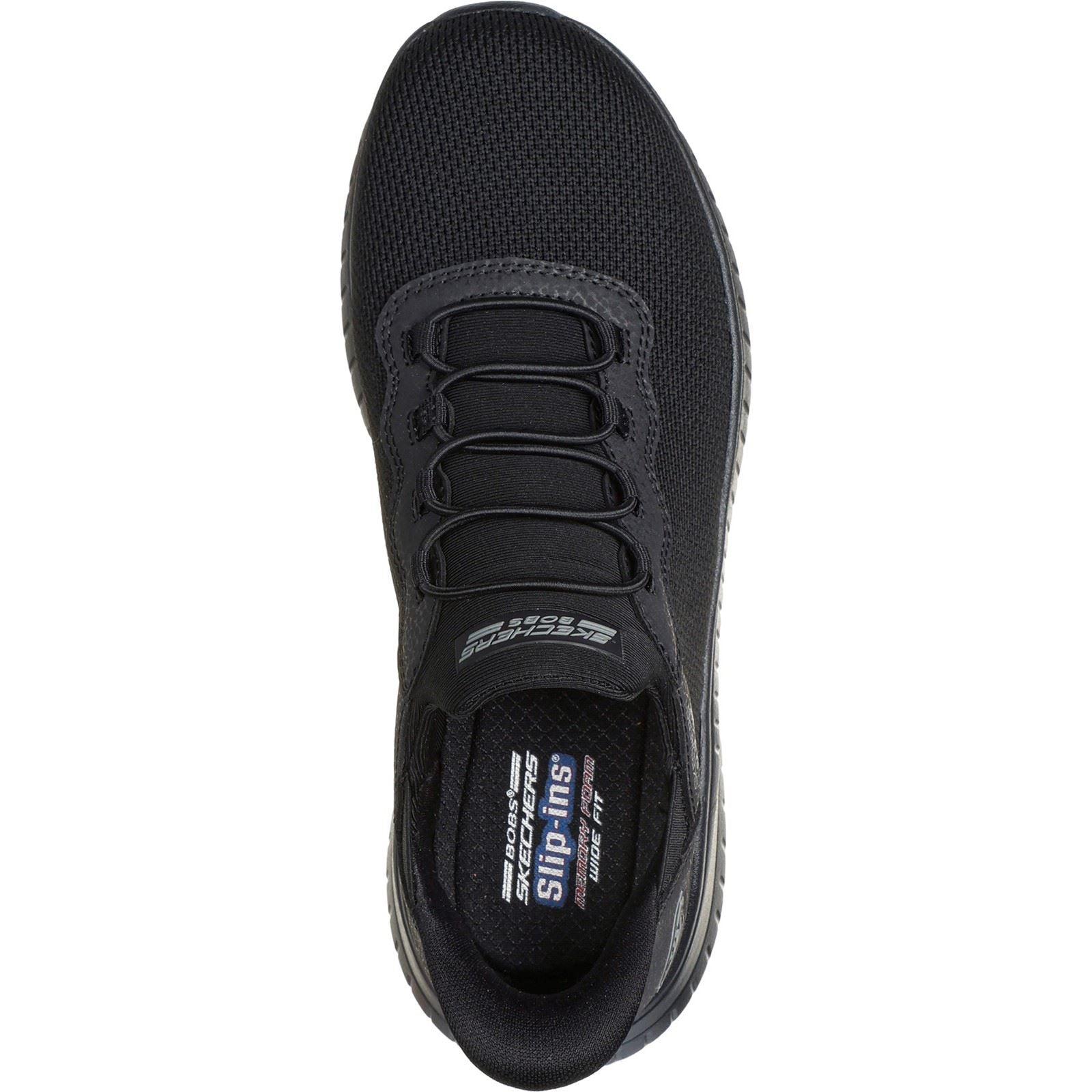Skechers BOBS Sport Squad Chaos Textile Damen-Sneaker In Schwarz